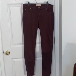 Altard State Burgundy Skinny Jeans 13/ 31